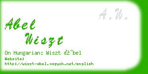 abel wiszt business card